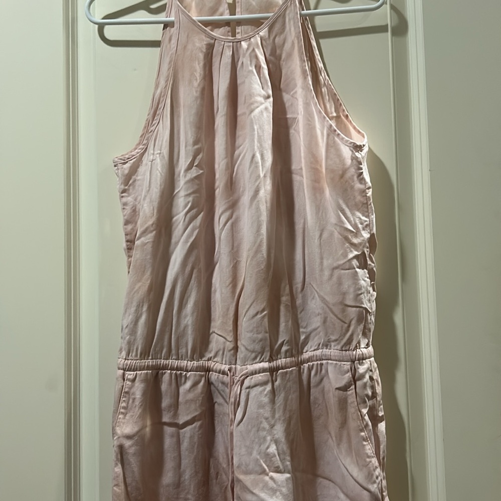 NWOT Anthropologie Cloth & Stone TieDye Sleeveless drawstring Cropped Jumpsuit S